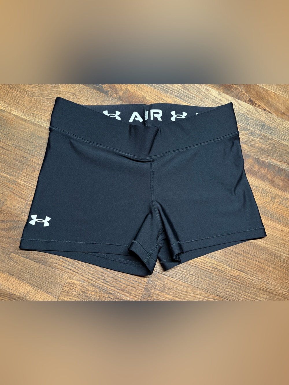 Under Armour Black Women's Athletic Bike Shorts with Logo